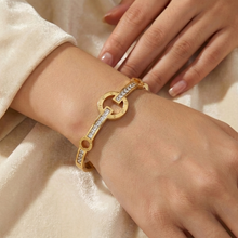 Golden Circle Crystal Elegance Bracelet