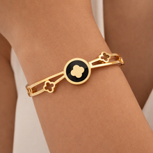 Black Clover Gold Cuff Bracelet
