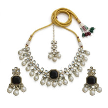 5 in 1 Necklace set in Mehandi plating