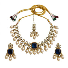 5 in 1 Necklace set in Mehandi plating