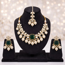 5 in 1 Necklace set in Mehandi plating