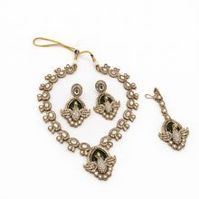Royal Peacock Design Necklace Set with Earrings & Maang Tikka
