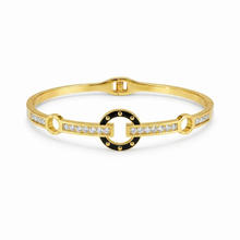 Luxury Gold & Black Crystal Bracelet