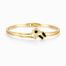 Elegant Gold Floral & Butterfly Bracelet