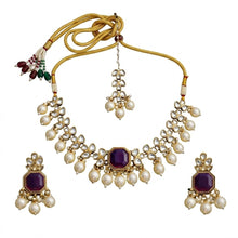 5 in 1 Necklace set in Mehandi plating