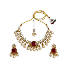 5 in 1 Necklace set in Mehandi plating