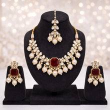 5 in 1 Necklace set in Mehandi plating